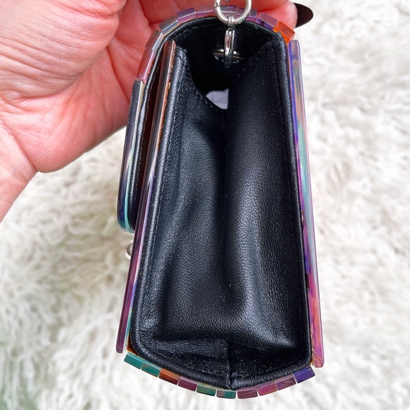 RAFE New York Crossbody Melissa Clutch/Crossbody Multi Color Acrylic Clutch - Picture 4 of 14